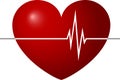 Palpitation, Heart palpitation, Hospital, clinic, heartbeat Healthcare and Medical Sign and Symbol. Vector illustration